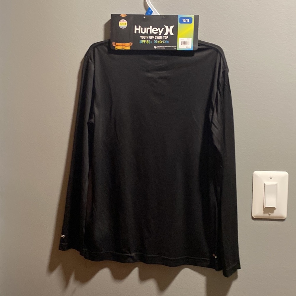 BRAND NEW GIRLS HURLEY UPF SWIM TOP SIZE 10/12! NWT. SMOKE FREE HOME! - Picture 6 of 7